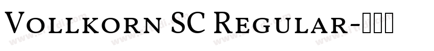 Vollkorn SC Regular字体转换